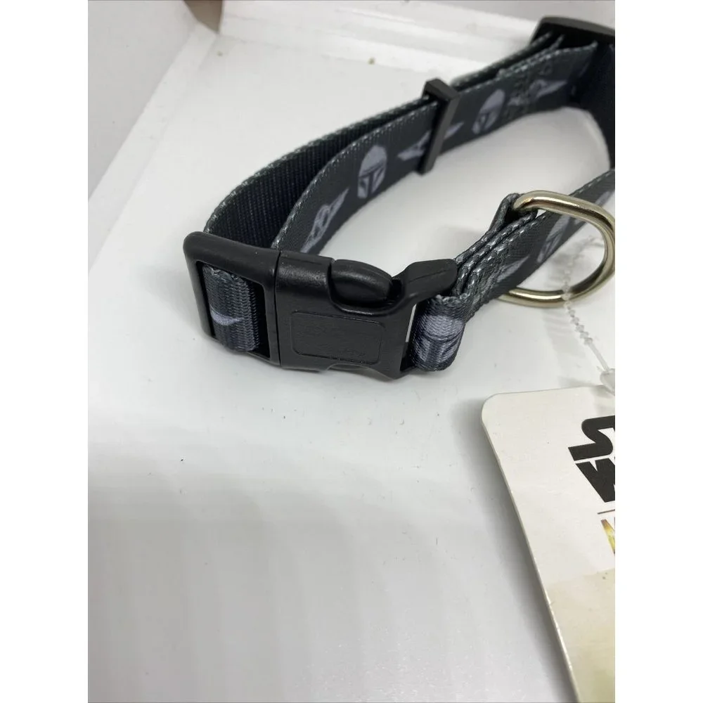 New Star Wars Dog Collar For Small/Medium Dogs 15-35 lbs Mandalorian Yoda Black - Picture 4 of 4